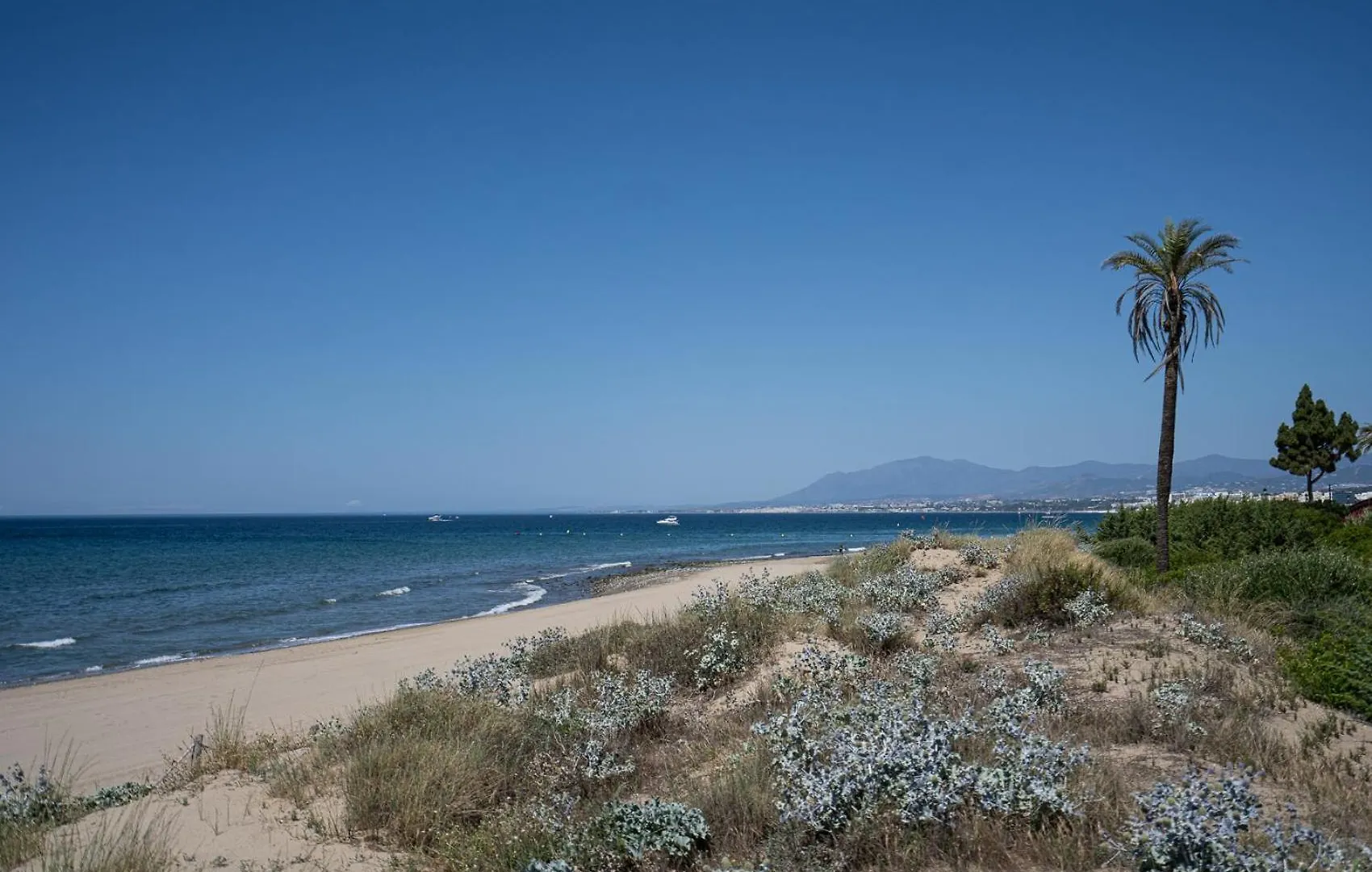 Front-Line Garden Apartment In Palm Beach, Marbella 0*,  Spanyolország